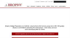 Desktop Screenshot of brophyprep.org