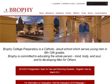 Tablet Screenshot of brophyprep.org